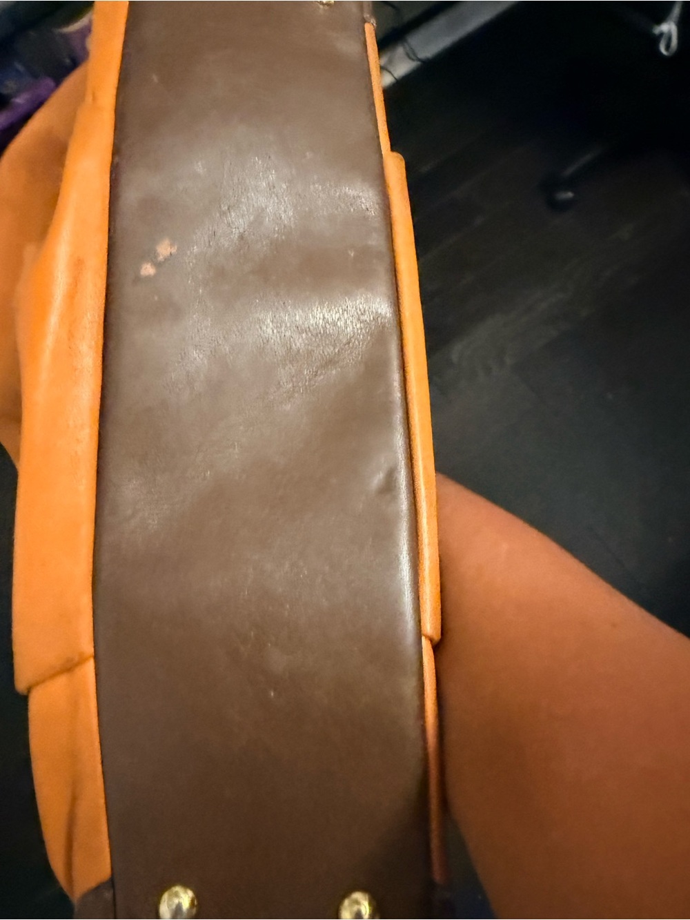 MCM Cognac Leather Tote with Dark Brown Handles - Picture 14 of 16
